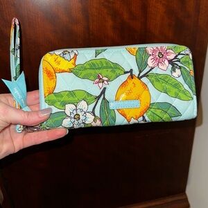 Vera Bradley Lemon Grove Wristlet/Wallet